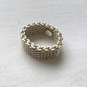 Tiffany and Co. Somerset mesh ring - authentic